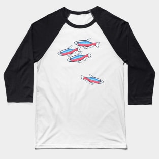 Cardinal Tetra Schooling tetra community fish design Baseball T-Shirt